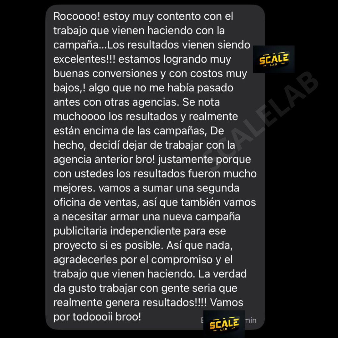 Feedback cliente