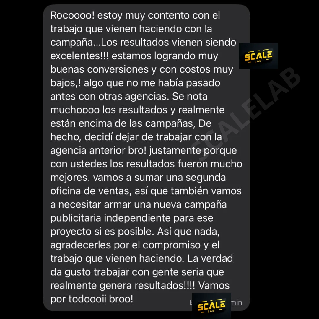 Feedback cliente